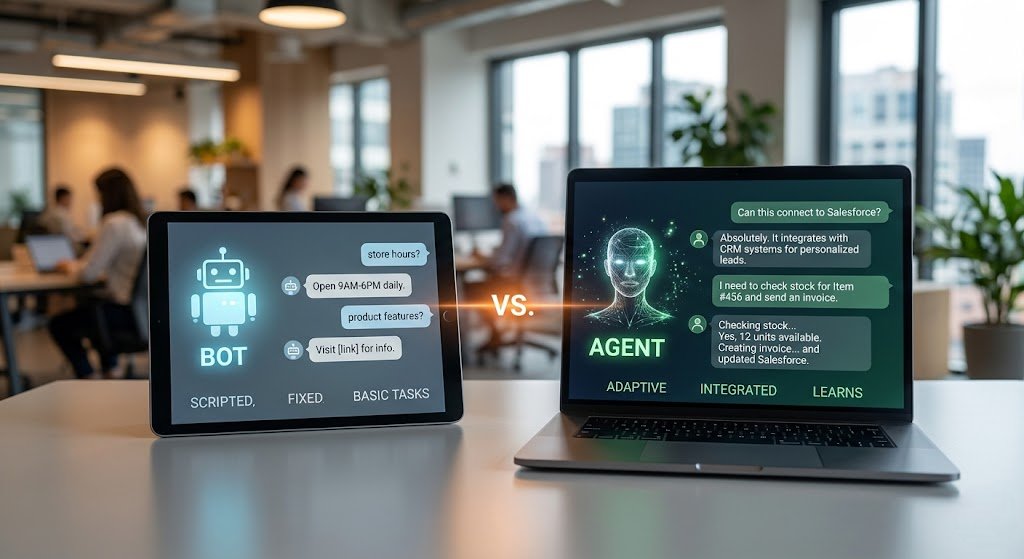 AI Chatbots vs AI Chat Agents